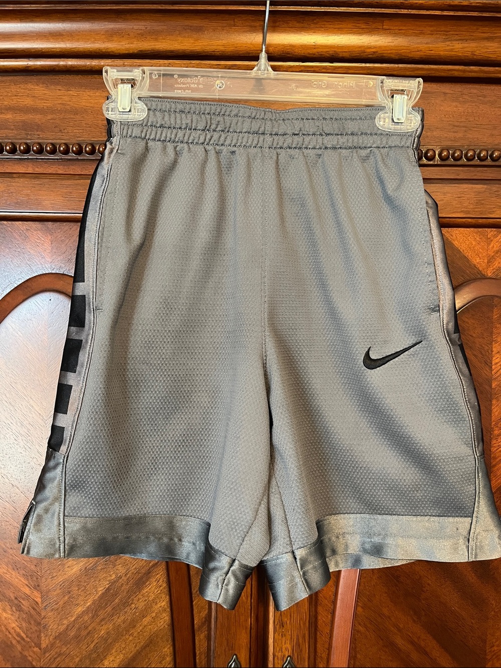 Nike Grey Boys’s Dri Fit Mesh Athletic Shorts